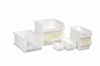 Topstore - White Antibacterial TC Semi-Open Fronted Containers: click to enlarge