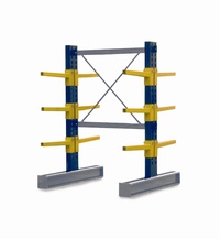 Double Sided BCR100 series Cantilever Racking - Height 2052mm : click to enlarge