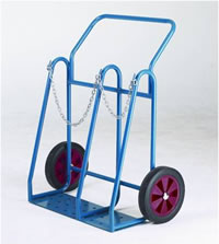 Oxygen Propane Cylinder Trolleys: click to enlarge