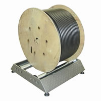Floor Mounted Cable Reel Stand: click to enlarge