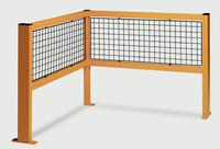 Fully Welded Safety Barriers - Mesh Infill: click to enlarge