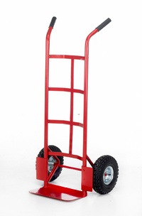 Toptruck - Pneumatic Tyre Standard Sack Truck - 150Kg Capacity: click to enlarge