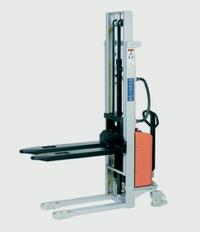 Warrior Semi Electric Stacker with Wrapover Forks - 1000Kg Capacity: click to enlarge