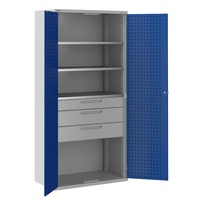 ToolStor Kitted Workshop Cupboards - Blue Doors: click to enlarge