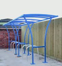 Tintagel Cycle Shelters - Off Centre Design: click to enlarge