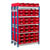 Toprax Standard Bay Shelving - with Red TC Bin Kits