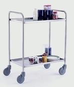 Stainless Steel Tray Trolley - 150Kg Capacity